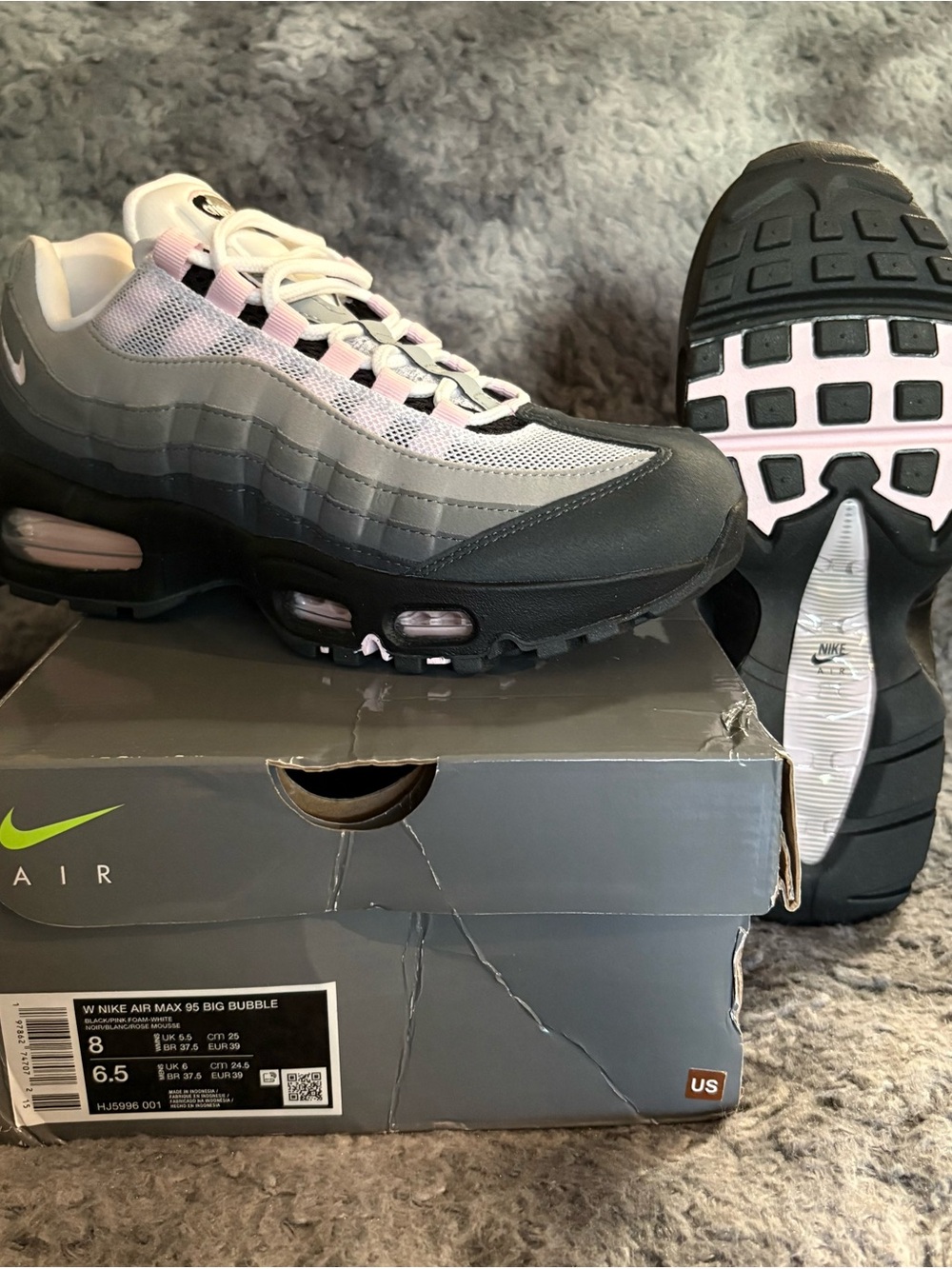 Nike Air Max 95 Big Bubble Pink Foam 2026 Women’s Size 8 - Picture 1 of 4